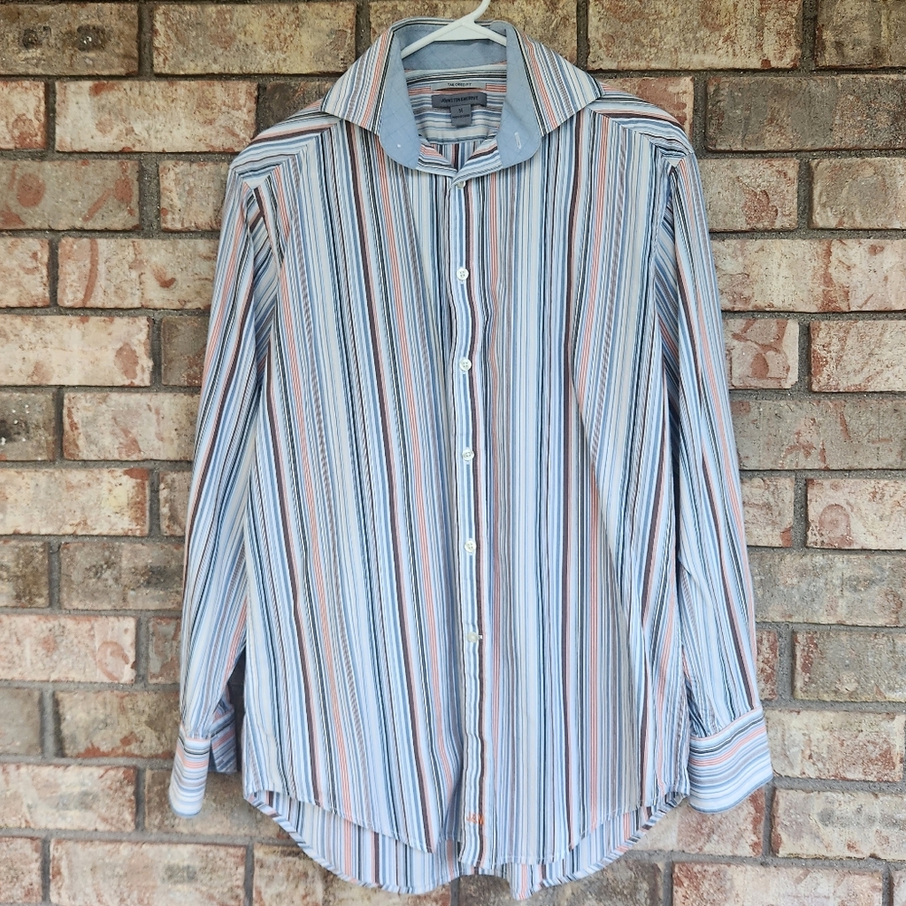 Men's Striped Button-Down Shirt